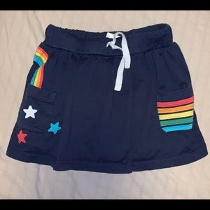 Hanna Andersson rainbow scooter skirt size 110